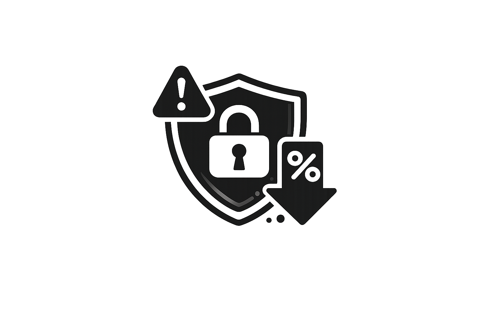 내부 정보 유출 방지 및 리스크 감소 아이콘